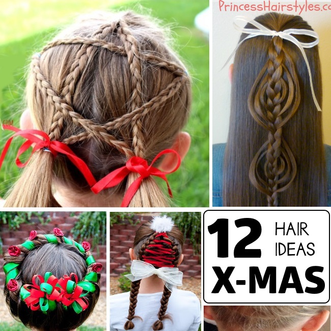 12 ideas de cabello para Navidad